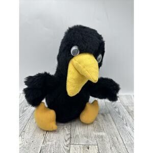 Trudy Del Monte Cocky Crow 10" Promotional Plush Doll Vintage 1984 Googly Eyes